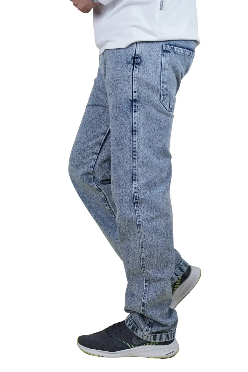 Dazzle Blue Denim Semi Baggy Pant